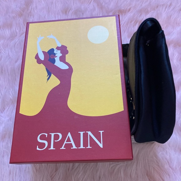 Stuart Weitzman Vintage Black Satin Purse - Picture 11 of 11